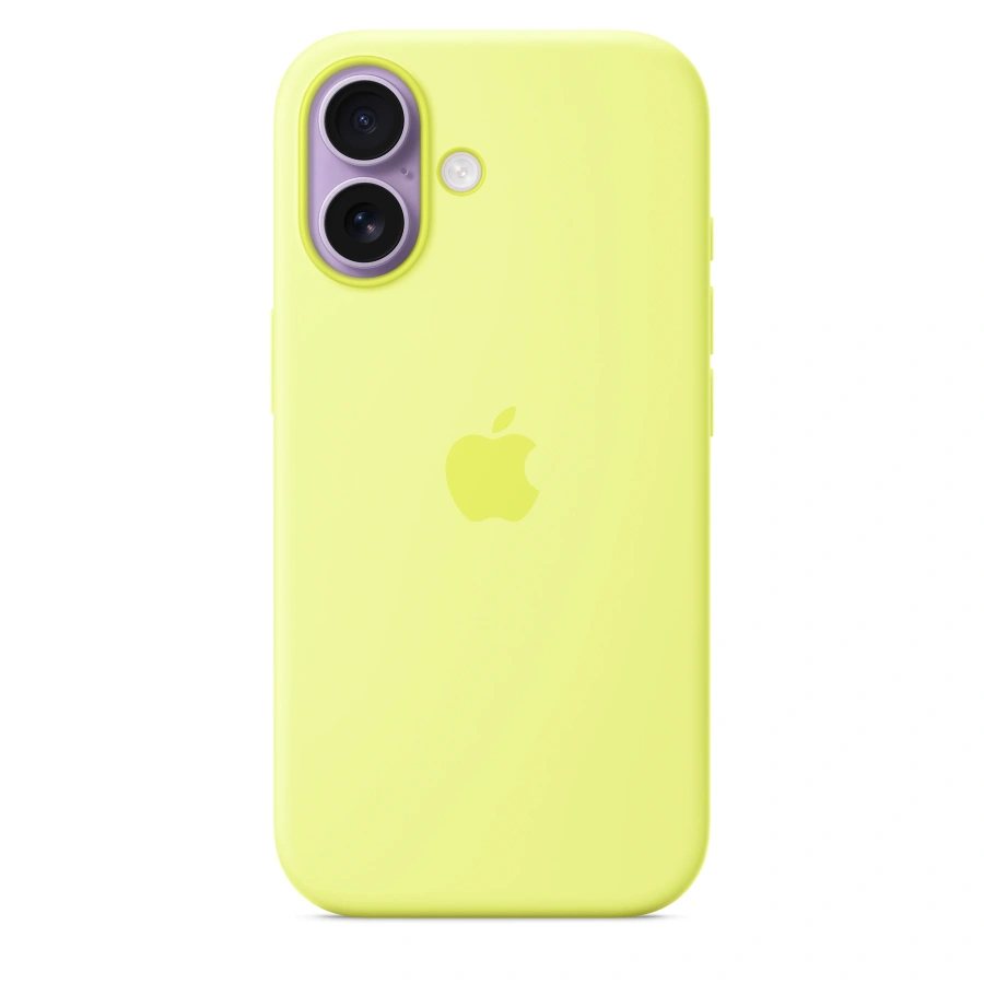 Чохол Apple iPhone 17 Silicone Case with MagSafe Lux Copy - Neon Yellow