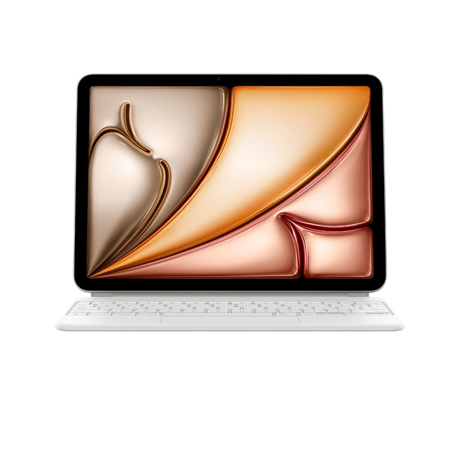 Чехол-клавиатура Apple Magic Keyboard for iPad Air 11" M2-M4 & iPad Air 10.9" & iPad Pro 11" M2 - Swiss - White (MJQJ3SM/A) с гравировкой кириллицы на клавиатуре