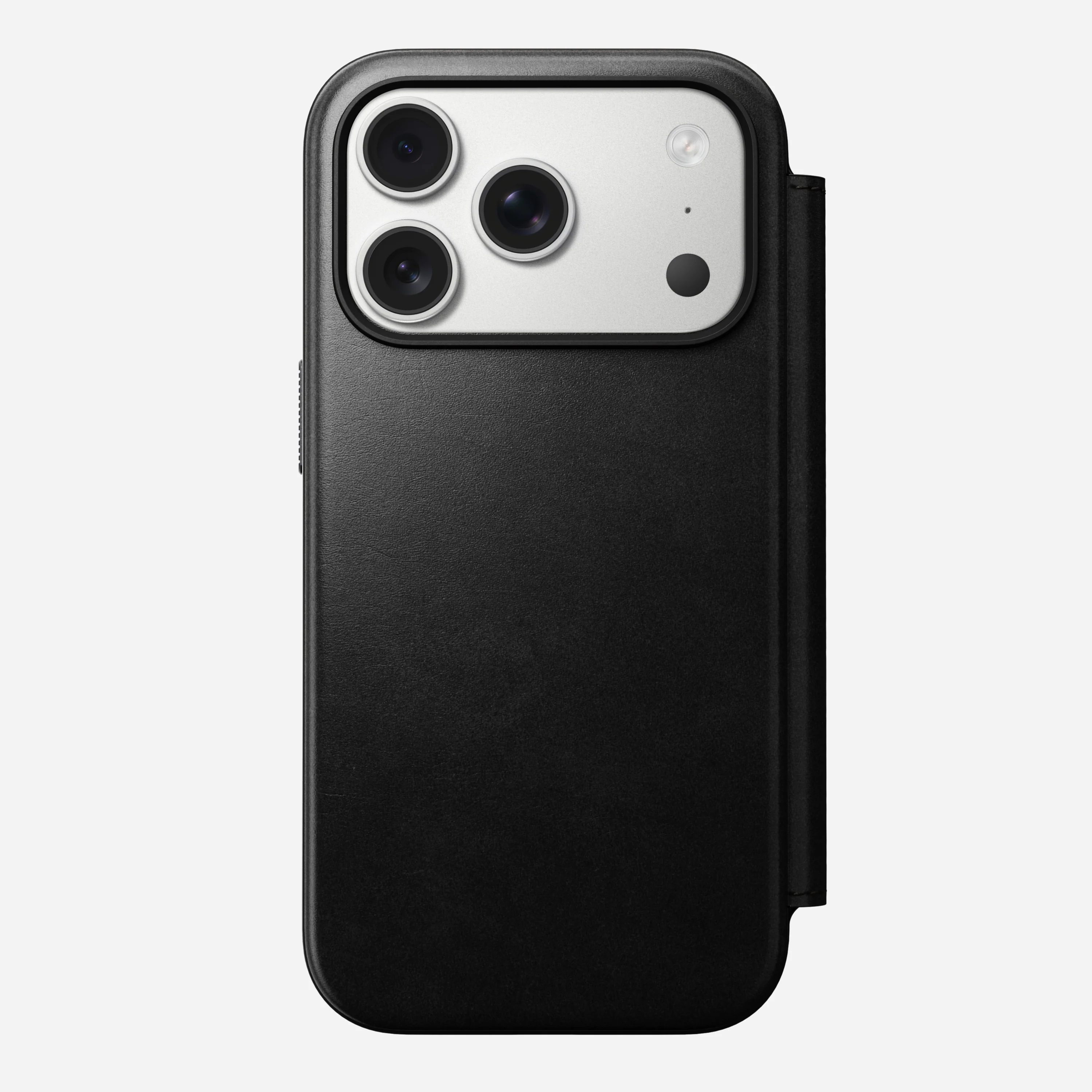 Чехол-книжка Nomad Modern Horween Leather Folio Case for iPhone 17 Pro - Black (NM014162858)