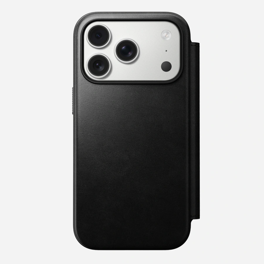 Чохол-книжка Nomad Modern Horween Leather Folio Case for iPhone 17 Pro - Black (NM014162858)