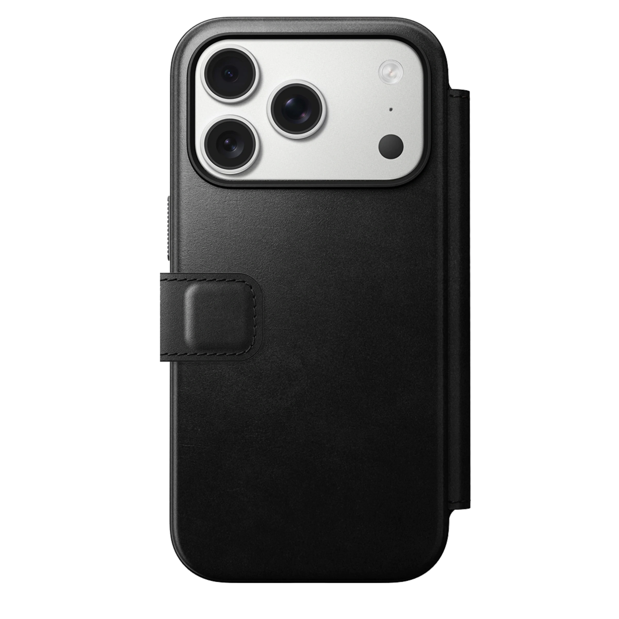 Чехол-книжка Nomad Modern Horween Leather Folio Case for iPhone 17 Pro - Black (NM014162858)