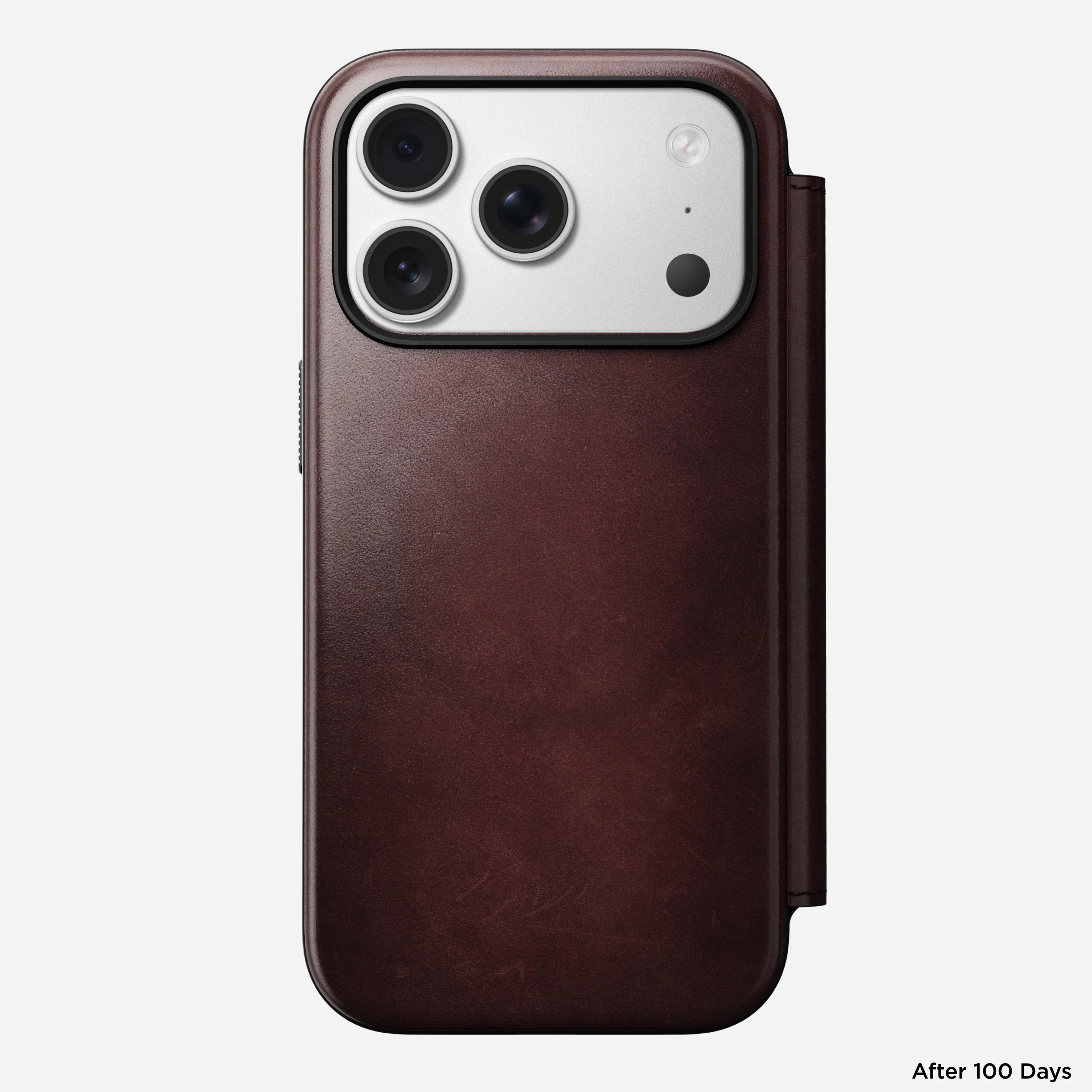 Чехол-книжка Nomad Modern Horween Leather Folio Case for iPhone 17 Pro - Limited Edition: Burgundy Chromexcel (NM011833858)