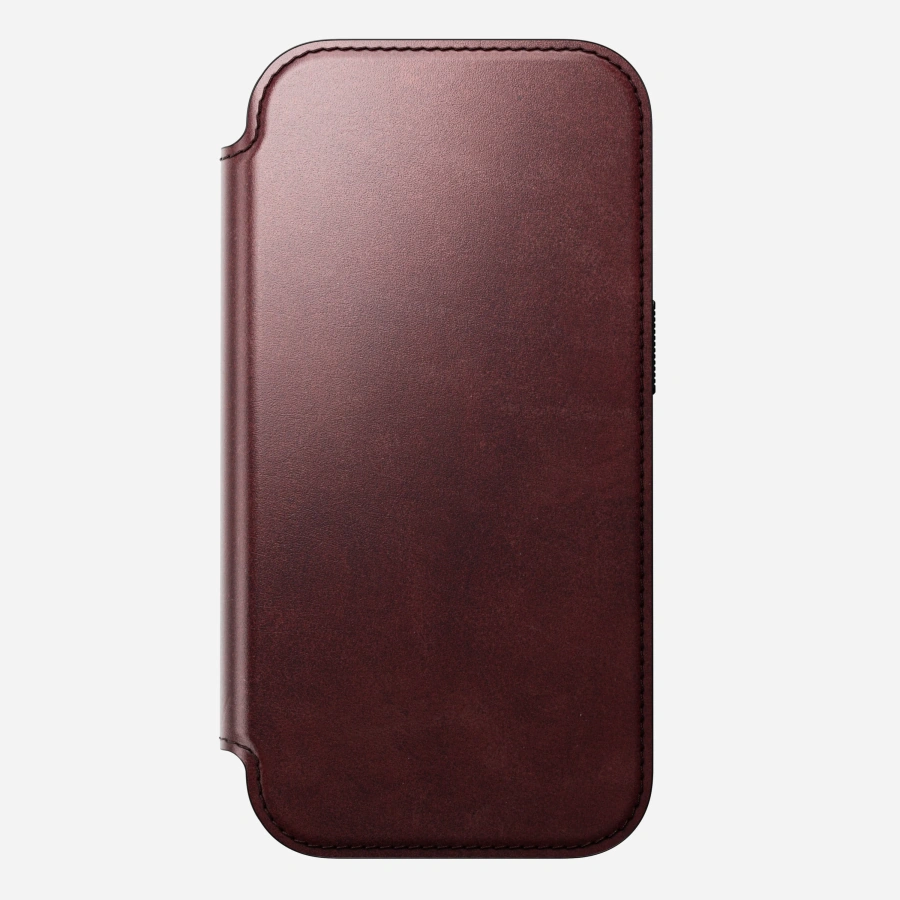 Чохол-книжка Nomad Modern Horween Leather Folio Case for iPhone 17 Pro - Limited Edition: Burgundy Chromexcel (NM011833858)