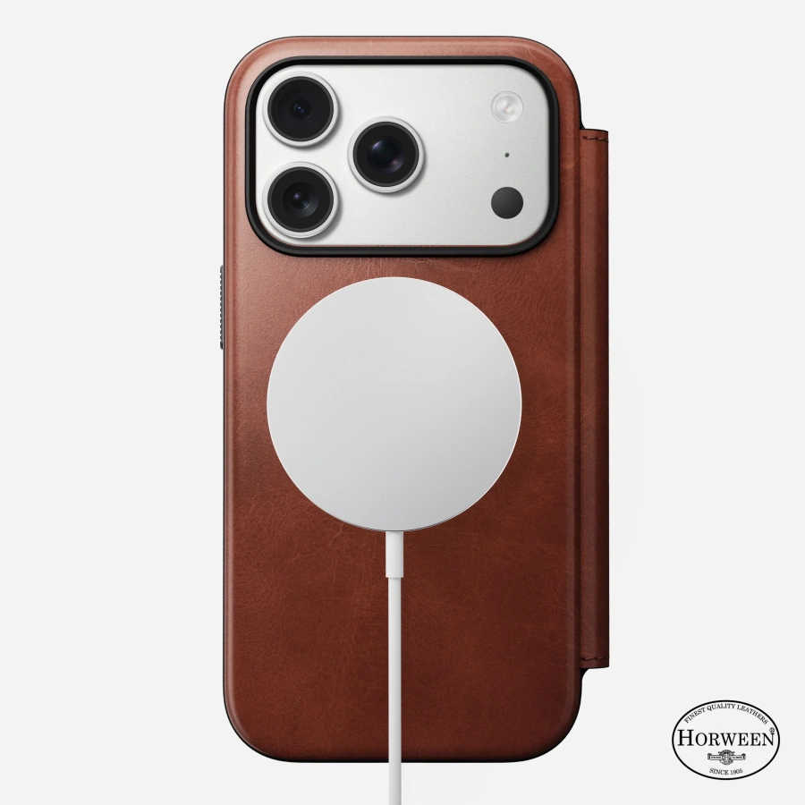 Чохол-книжка Nomad Modern Horween Leather Folio Case for iPhone 17 Pro - Limited Edition: Olde Dublin (NM014094858)