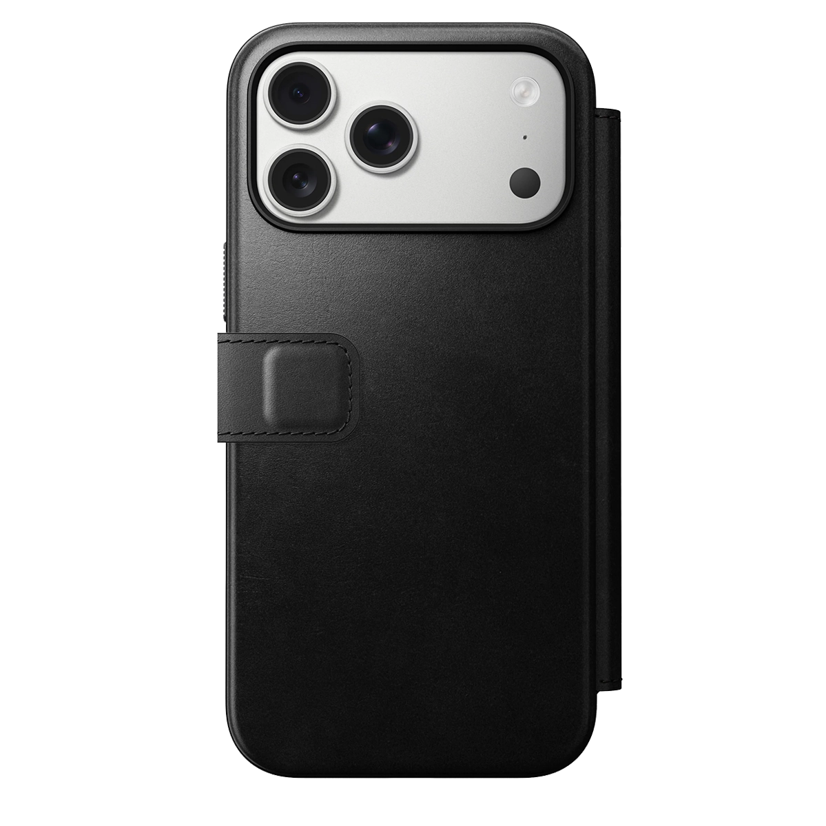 Чехол-книжка Nomad Modern Horween Leather Folio Case for iPhone 17 Pro Max - Black (NM014117858)