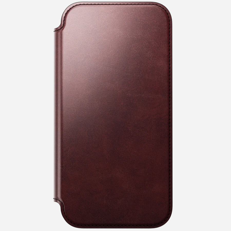 Чохол-книжка Nomad Modern Horween Leather Folio Case for iPhone 17 Pro Max - Limited Edition: Burgundy Chromexcel (NM011826858)