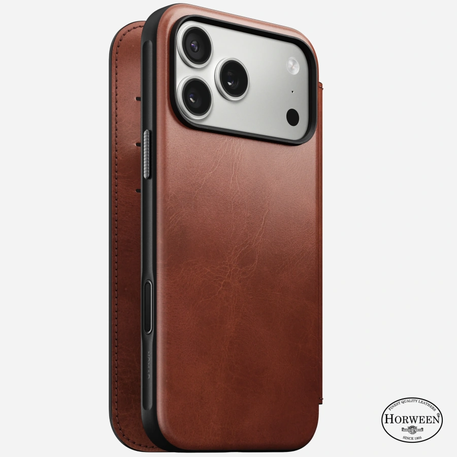 Чохол-книжка Nomad Modern Horween Leather Folio Case for iPhone 17 Pro Max - Limited Edition: Olde Dublin (NM014087858)