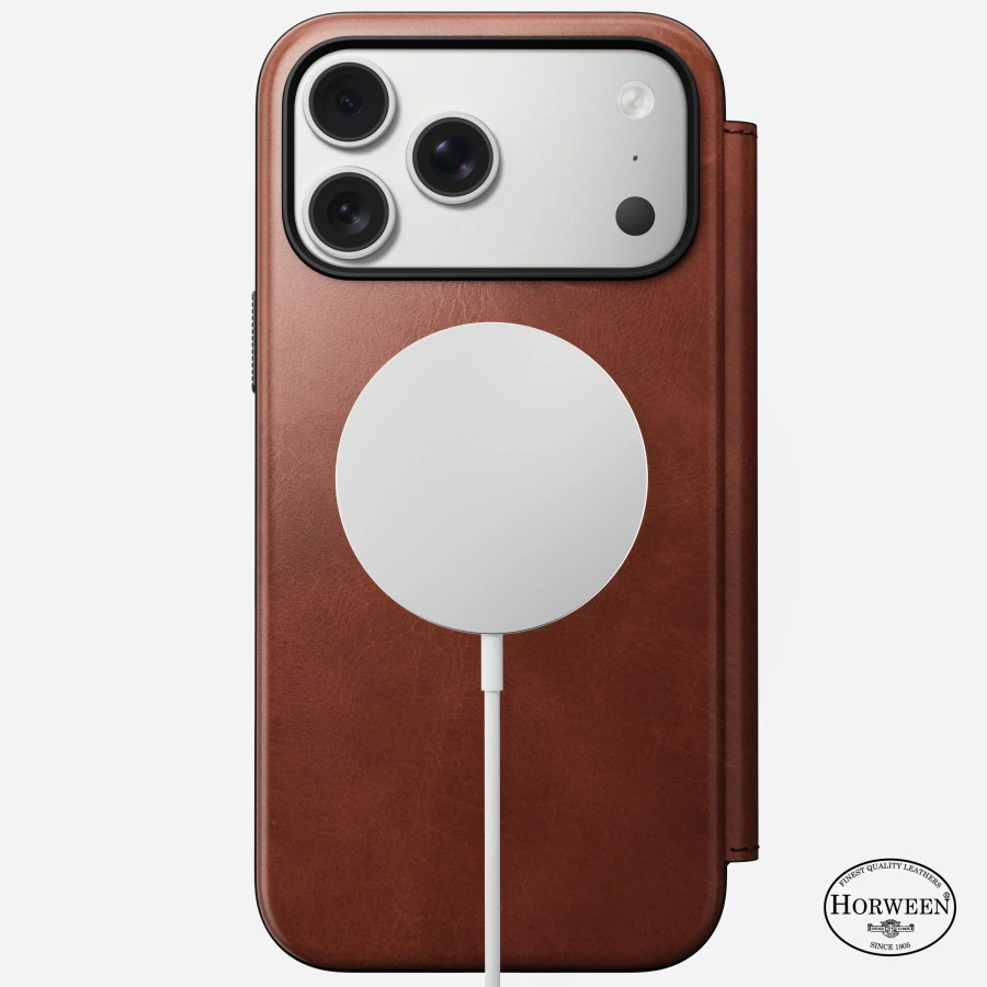 Чохол-книжка Nomad Modern Horween Leather Folio Case for iPhone 17 Pro Max - Limited Edition: Olde Dublin (NM014087858)