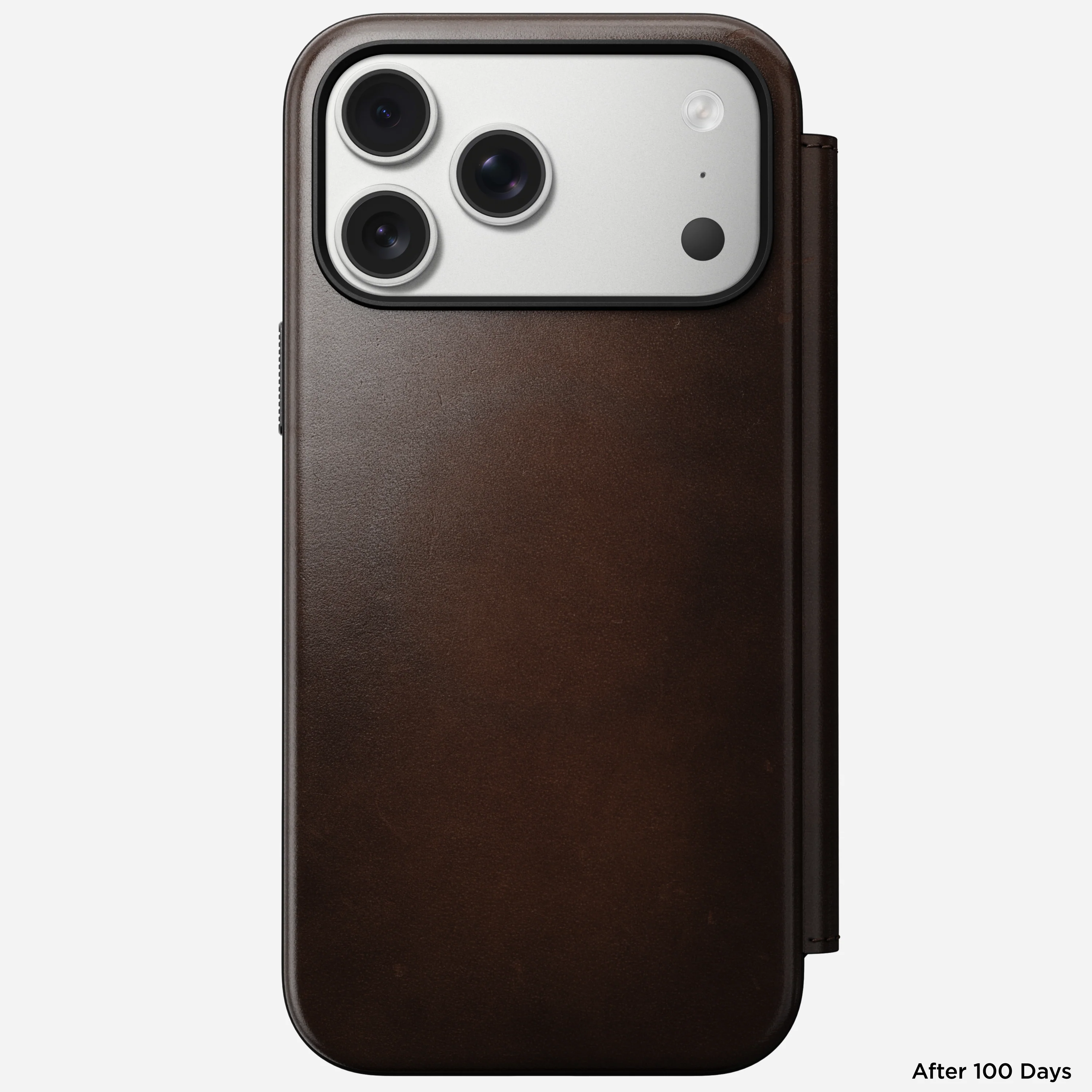 Чехол-книжка Nomad Modern Horween Leather Folio Case for iPhone 17 Pro Max - Rustic Brown (NM014100858)