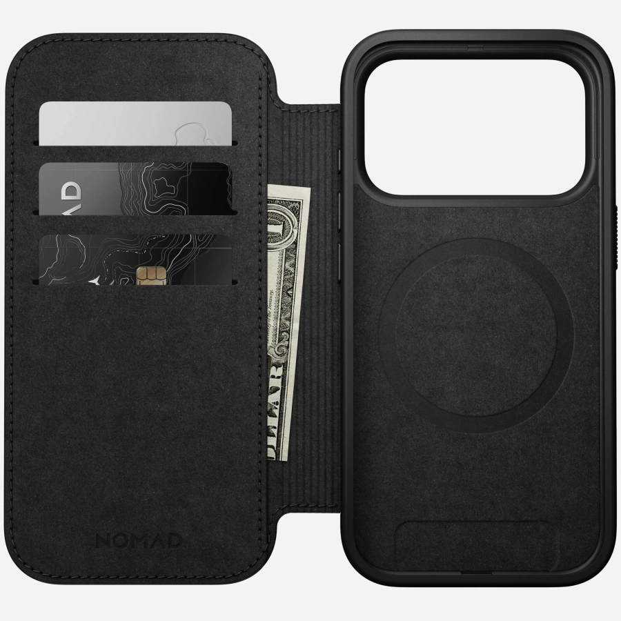 Чохол-книжка Nomad Modern Leather Folio Case for iPhone 17 Pro - Black (NM014193858)