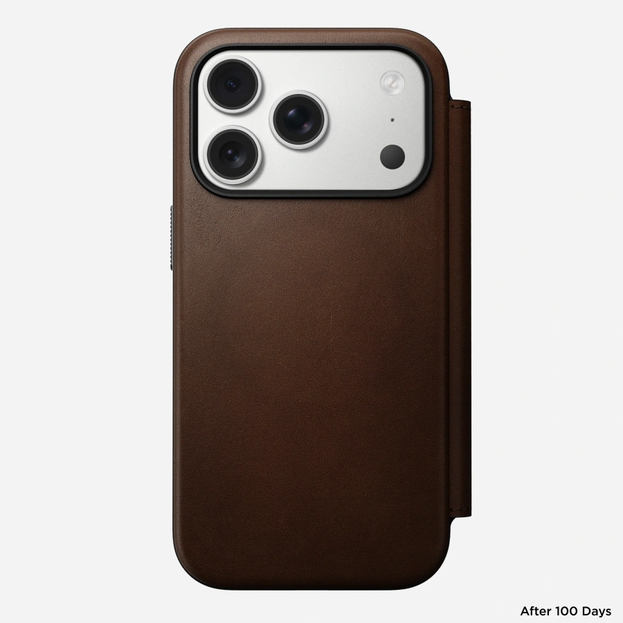 Чохол-книжка Nomad Modern Leather Folio Case for iPhone 17 Pro - Brown (NM014186858)