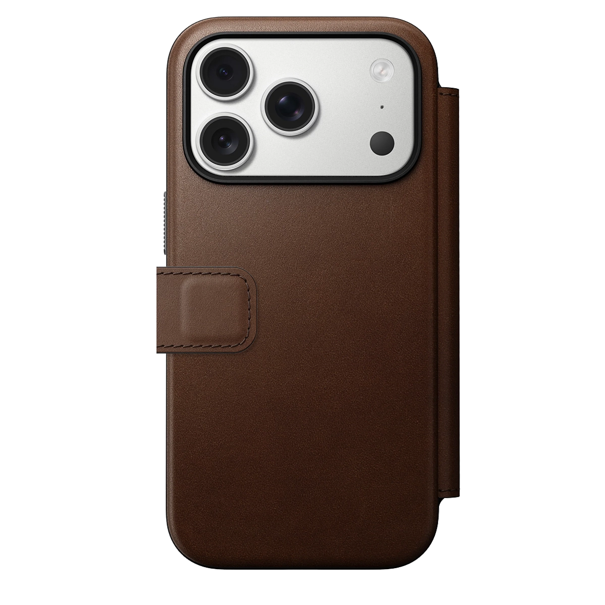 Чехол-книжка Nomad Modern Leather Folio Case for iPhone 17 Pro - Brown (NM014186858)