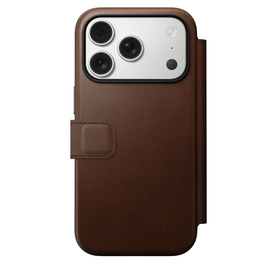 Чохол-книжка Nomad Modern Leather Folio Case for iPhone 17 Pro - Brown (NM014186858)