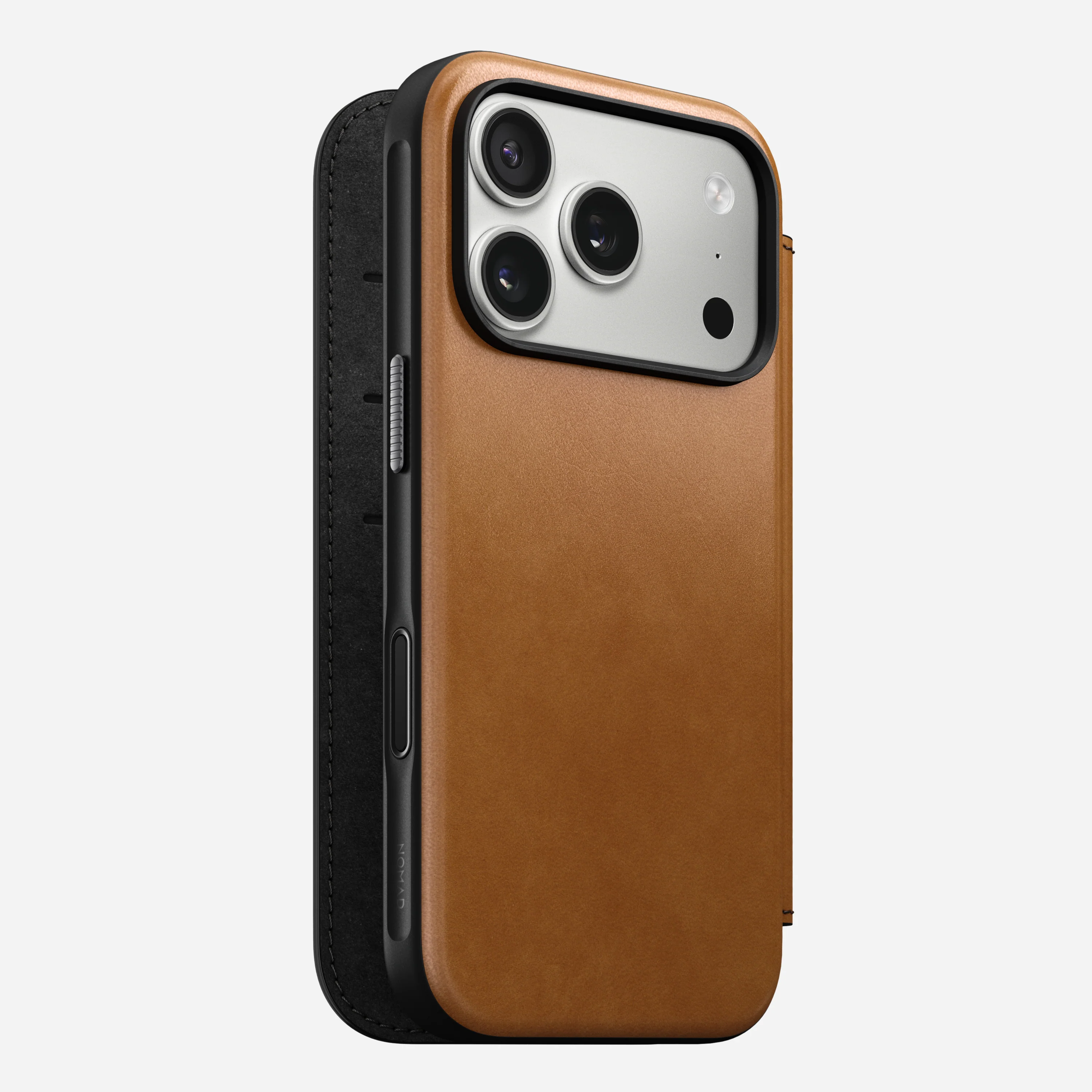 Чехол-книжка Nomad Modern Leather Folio Case for iPhone 17 Pro - English Tan (NM014179858)