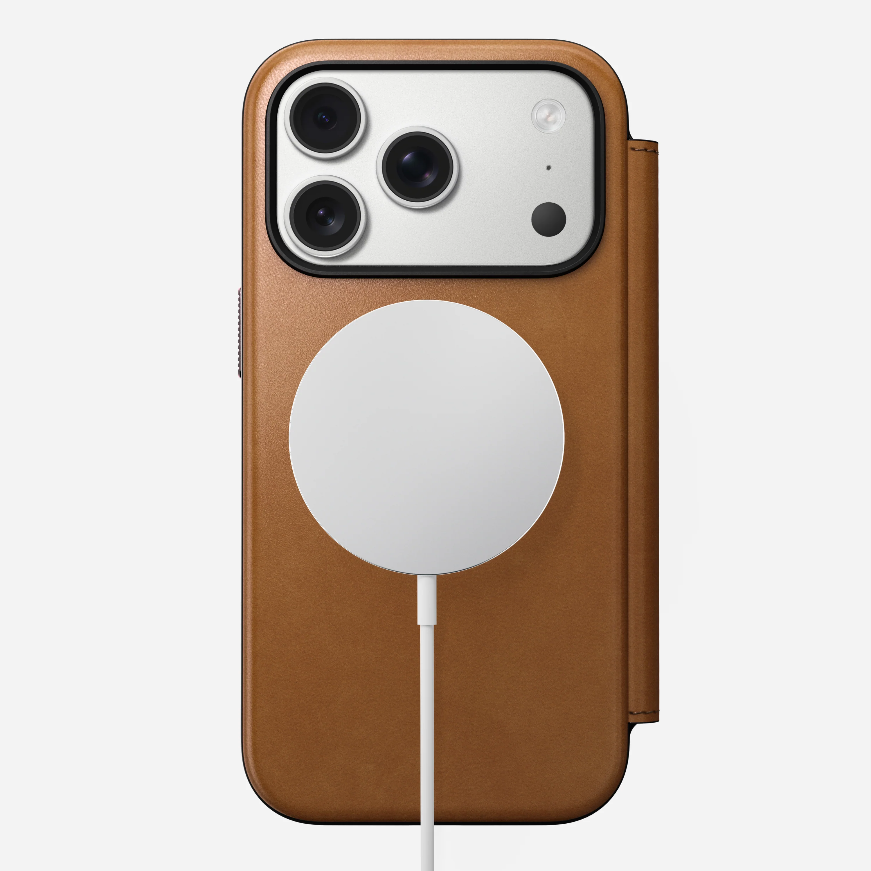 Чехол-книжка Nomad Modern Leather Folio Case for iPhone 17 Pro - English Tan (NM014179858)
