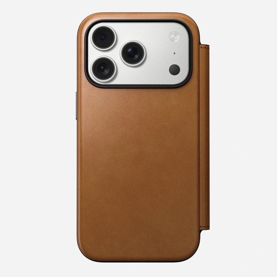 Чохол-книжка Nomad Modern Leather Folio Case for iPhone 17 Pro - English Tan (NM014179858)