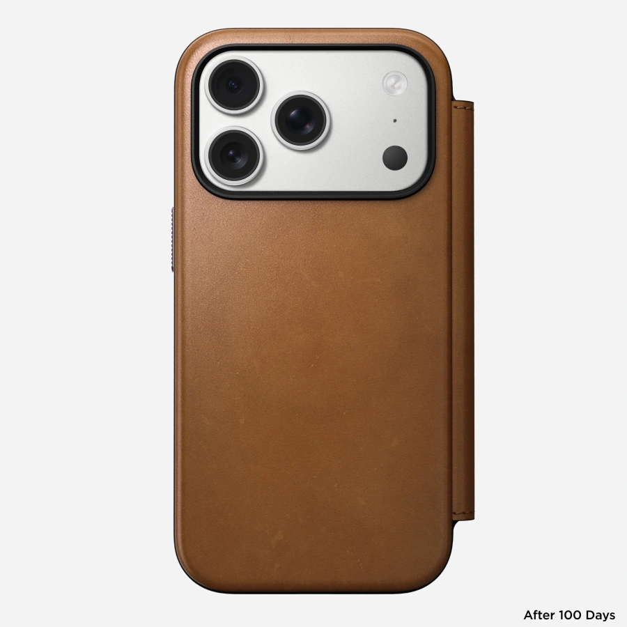 Чохол-книжка Nomad Modern Leather Folio Case for iPhone 17 Pro - English Tan (NM014179858)