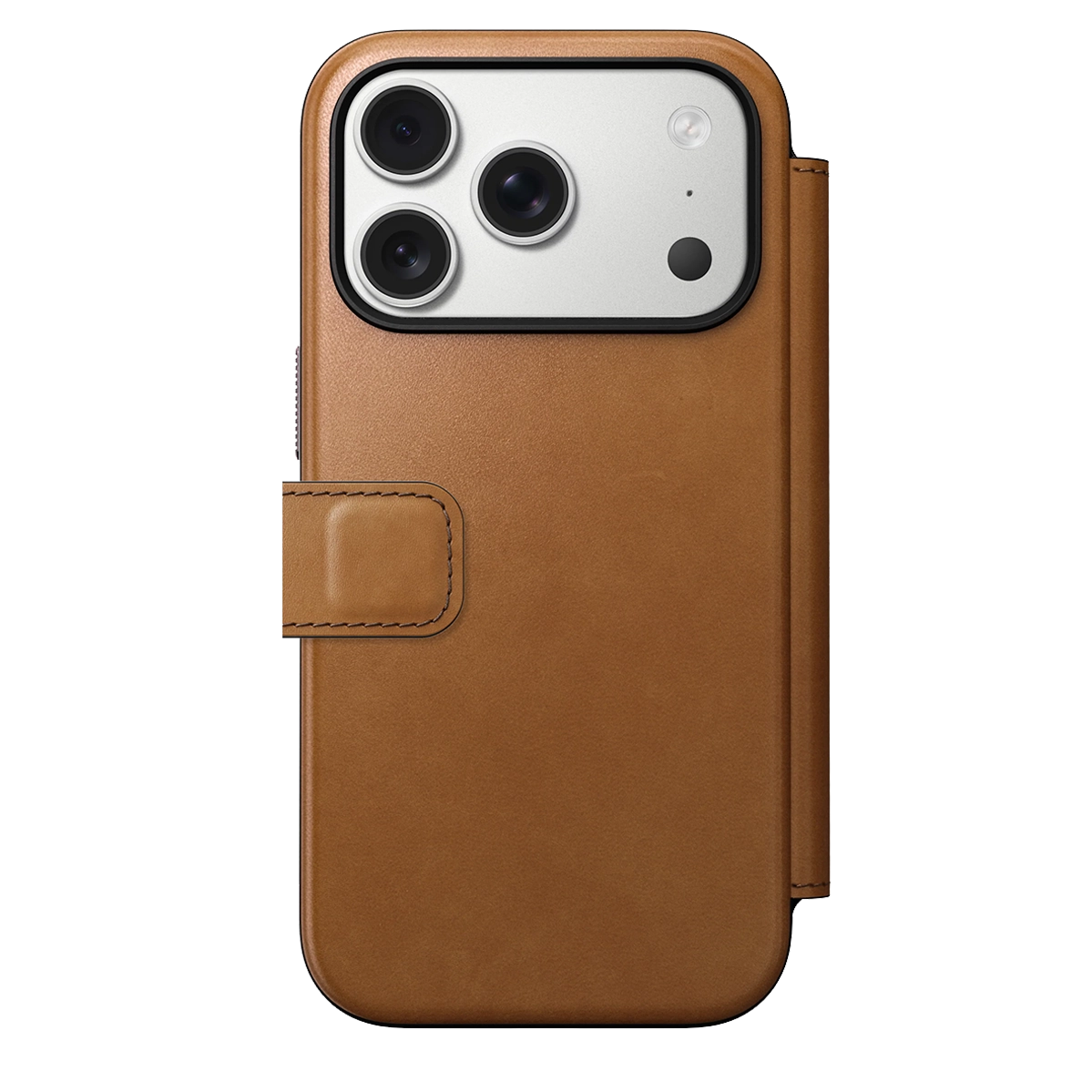 Чехол-книжка Nomad Modern Leather Folio Case for iPhone 17 Pro - English Tan (NM014179858)