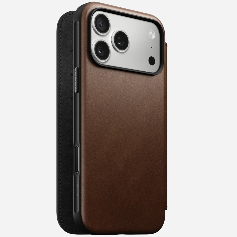 Чохол-книжка Nomad Modern Leather Folio Case for iPhone 17 Pro Max - Brown (NM014131858)