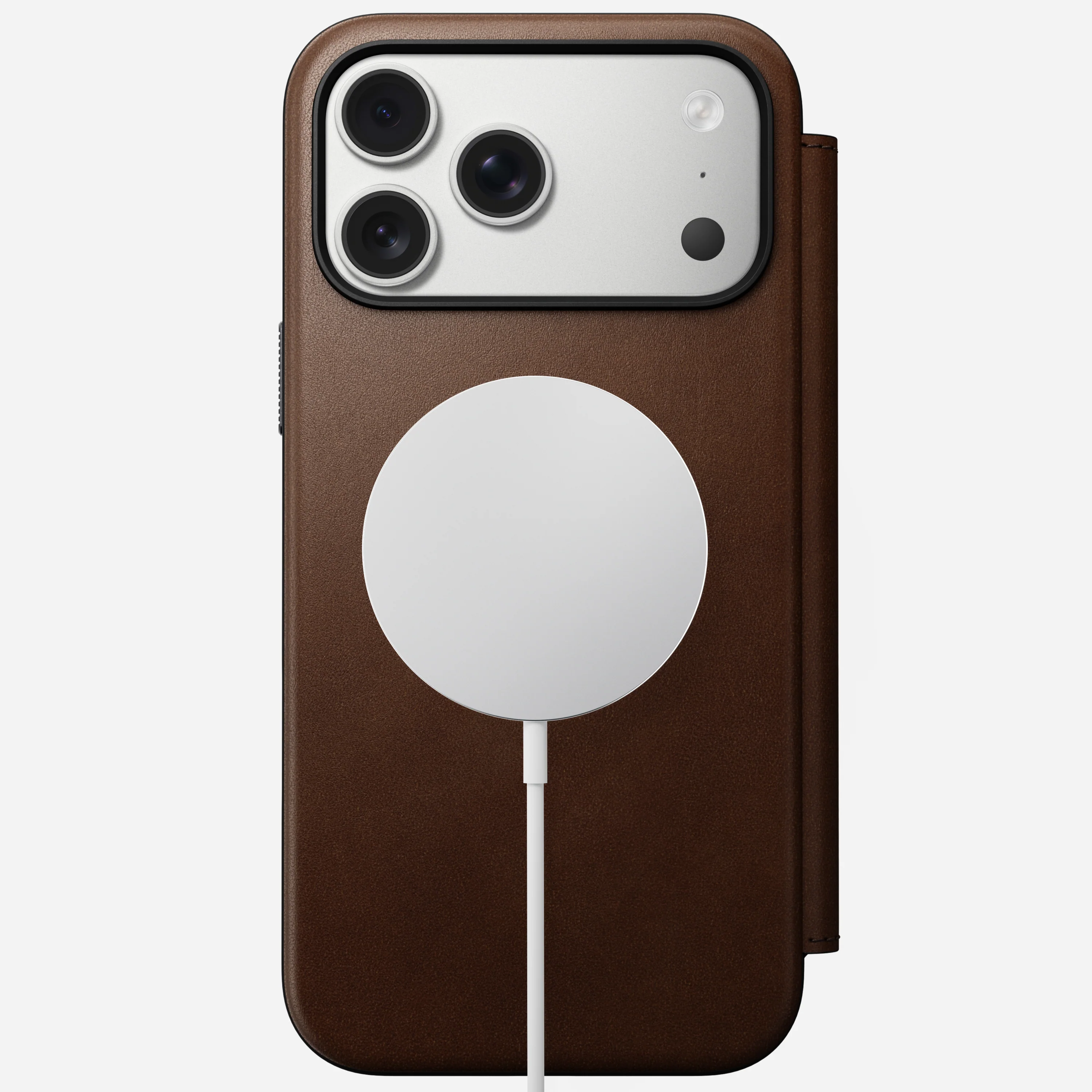 Чехол-книжка Nomad Modern Leather Folio Case for iPhone 17 Pro Max - Brown (NM014131858)