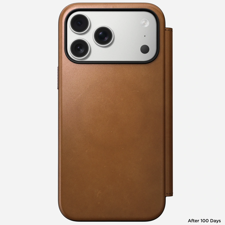 Чохол-книжка Nomad Modern Leather Folio Case for iPhone 17 Pro Max - English Tan (NM014124858)