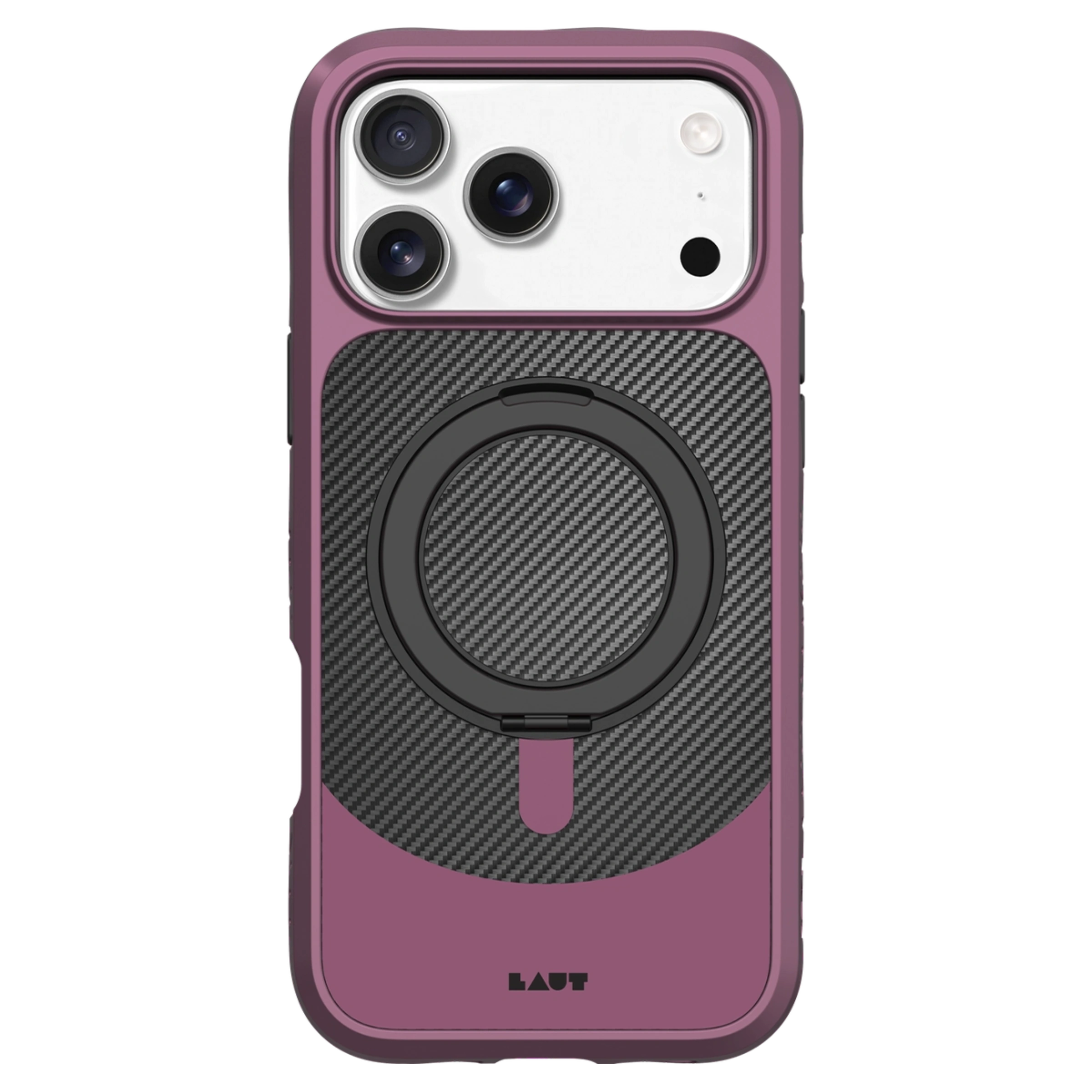 Чехол LAUT CARBON MATTER case for iPhone 17 Pro - Wine Red (L_IP25B_CM_R)