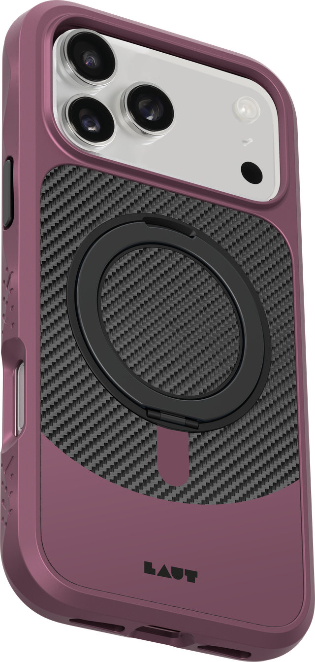 Чохол LAUT CARBON MATTER case for iPhone 17 Pro - Wine Red (L_IP25B_CM_R)