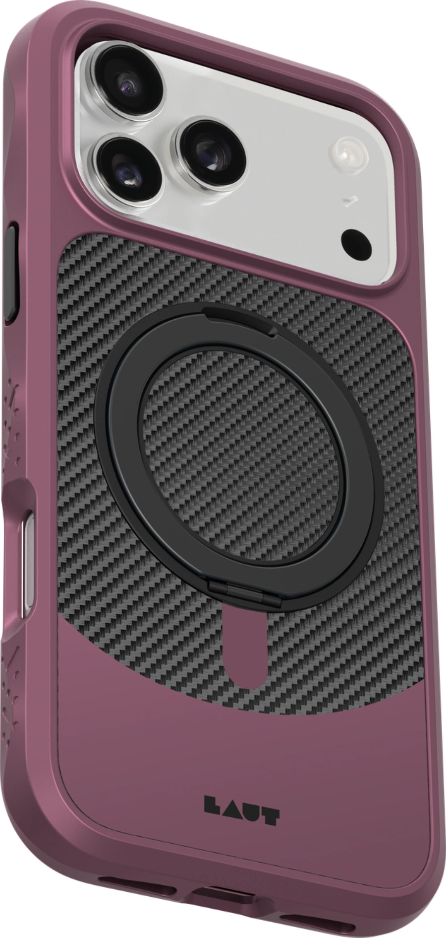 Чохол LAUT CARBON MATTER case for iPhone 17 Pro - Wine Red (L_IP25B_CM_R)