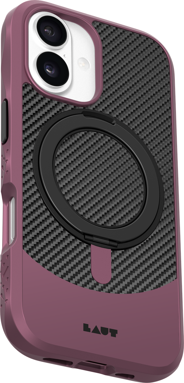 Чехол LAUT CARBON MATTER case for iPhone 17 - Wine Red (L_IP25A_CM_R)
