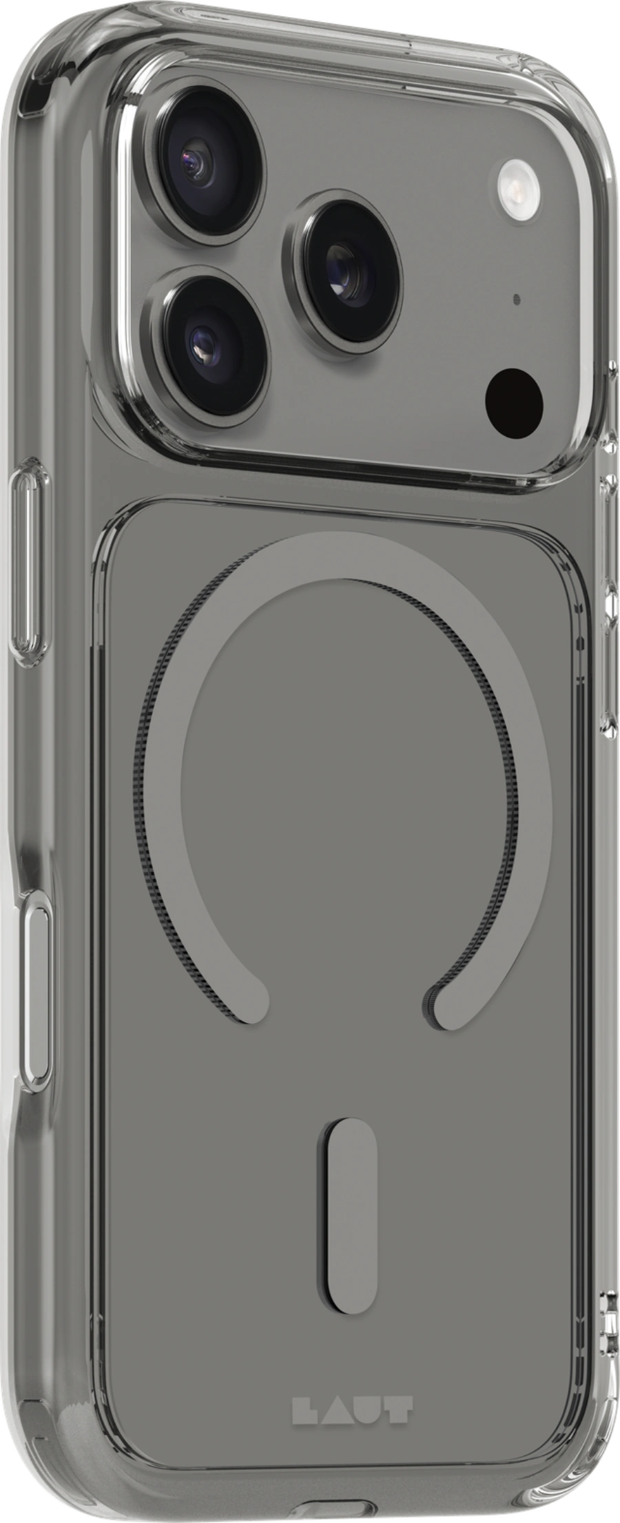 Чехол LAUT CRYSTAL FLURO case for iPhone 17 Pro - Clear Grey (L_IP25B_CF_GY)