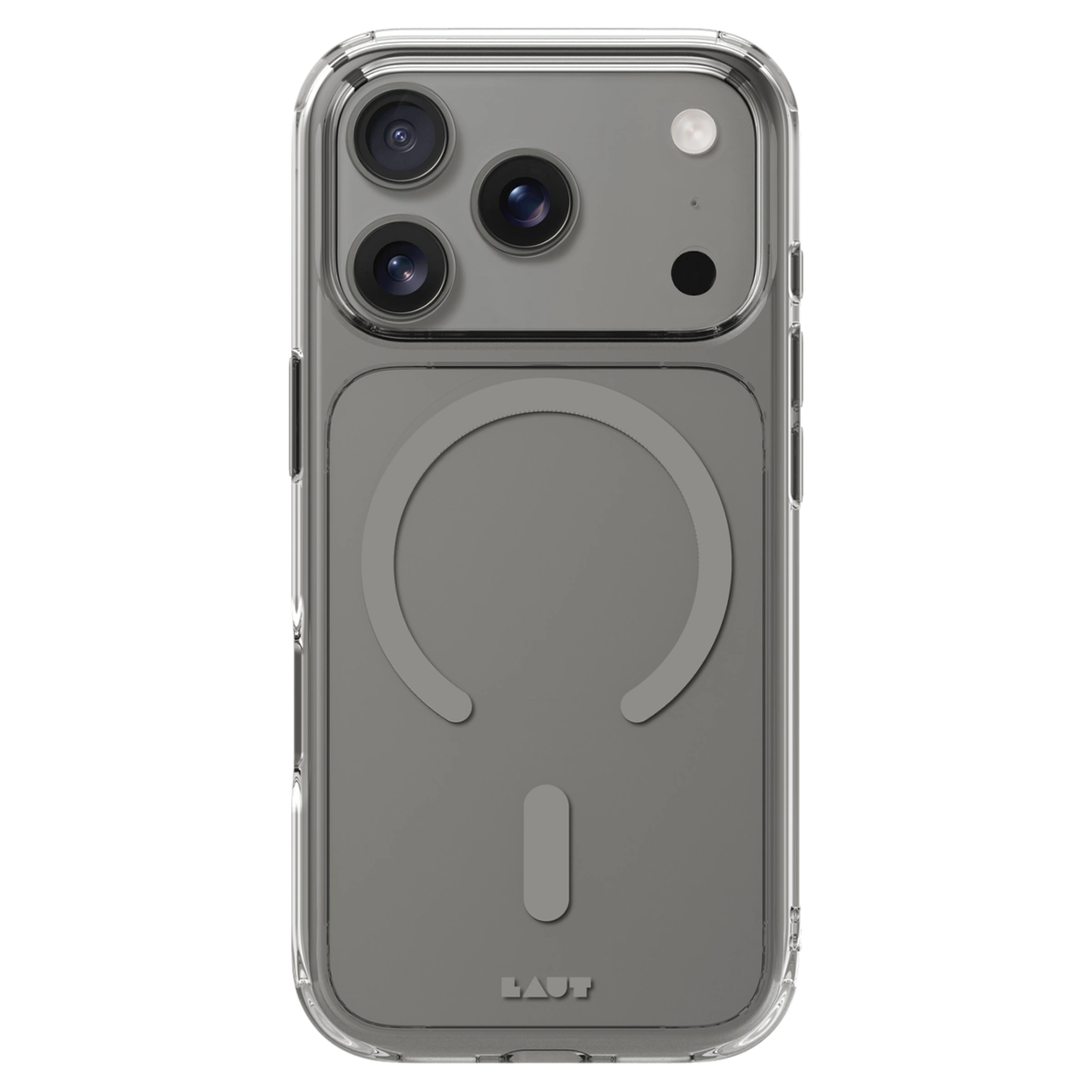 Чехол LAUT CRYSTAL FLURO case for iPhone 17 Pro - Clear Grey (L_IP25B_CF_GY)