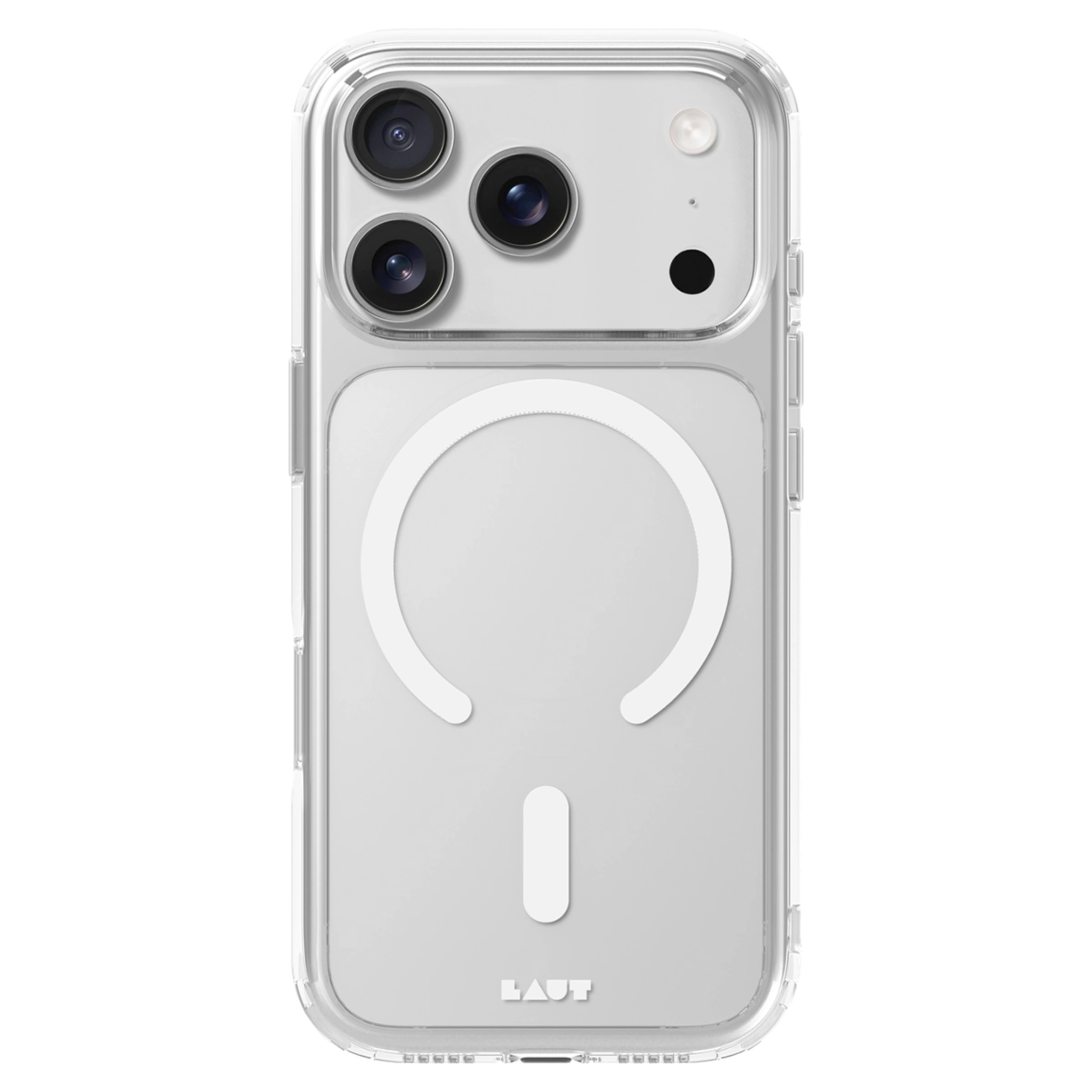 Чехол LAUT CRYSTAL FLURO case for iPhone 17 Pro - Clear Light Grey (L_IP25B_CF_LGY)