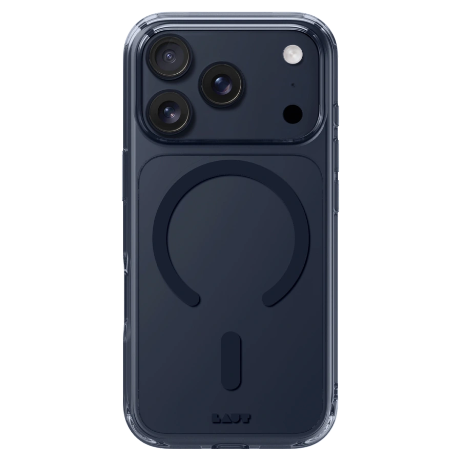 Чехол LAUT CRYSTAL FLURO case for iPhone 17 Pro - Clear Midnight (L_IP25B_CF_BK)