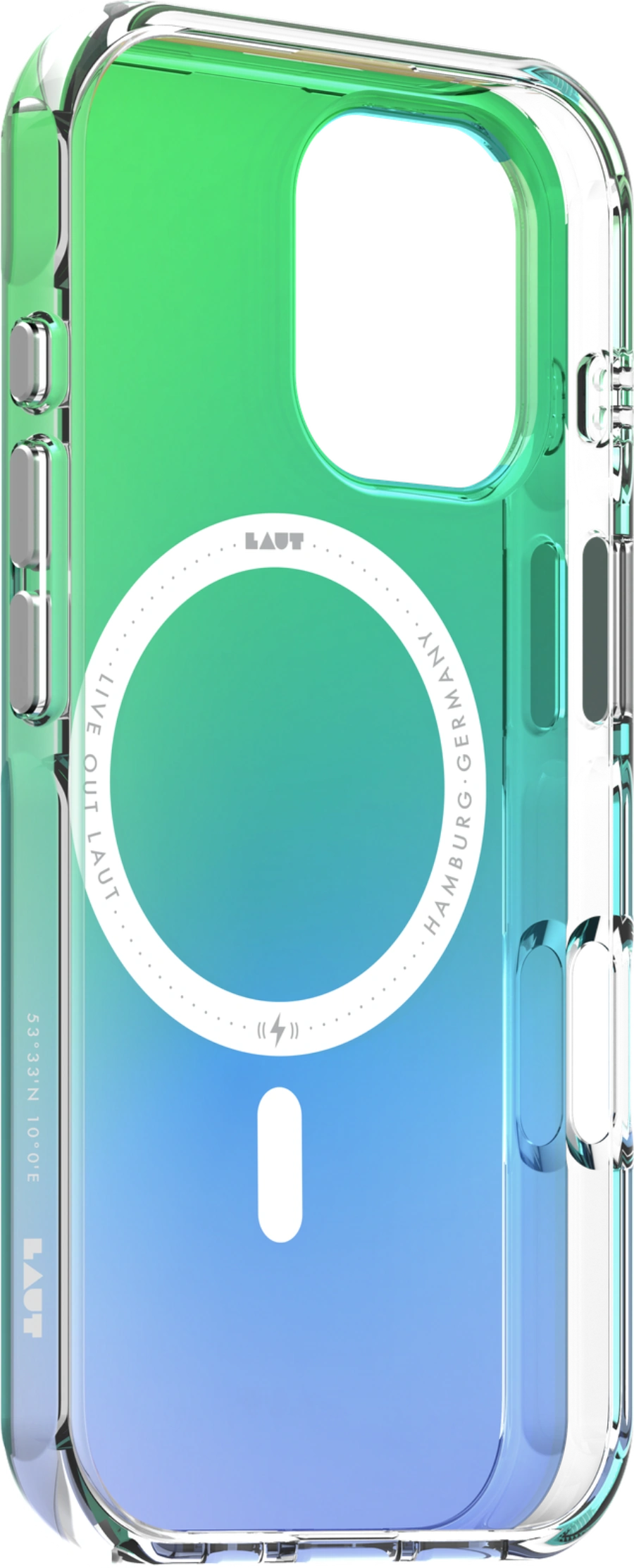 Чехол LAUT HUEX WAVE case for iPhone 17 - Aqua Mint (L_IP25A_HW_MT)