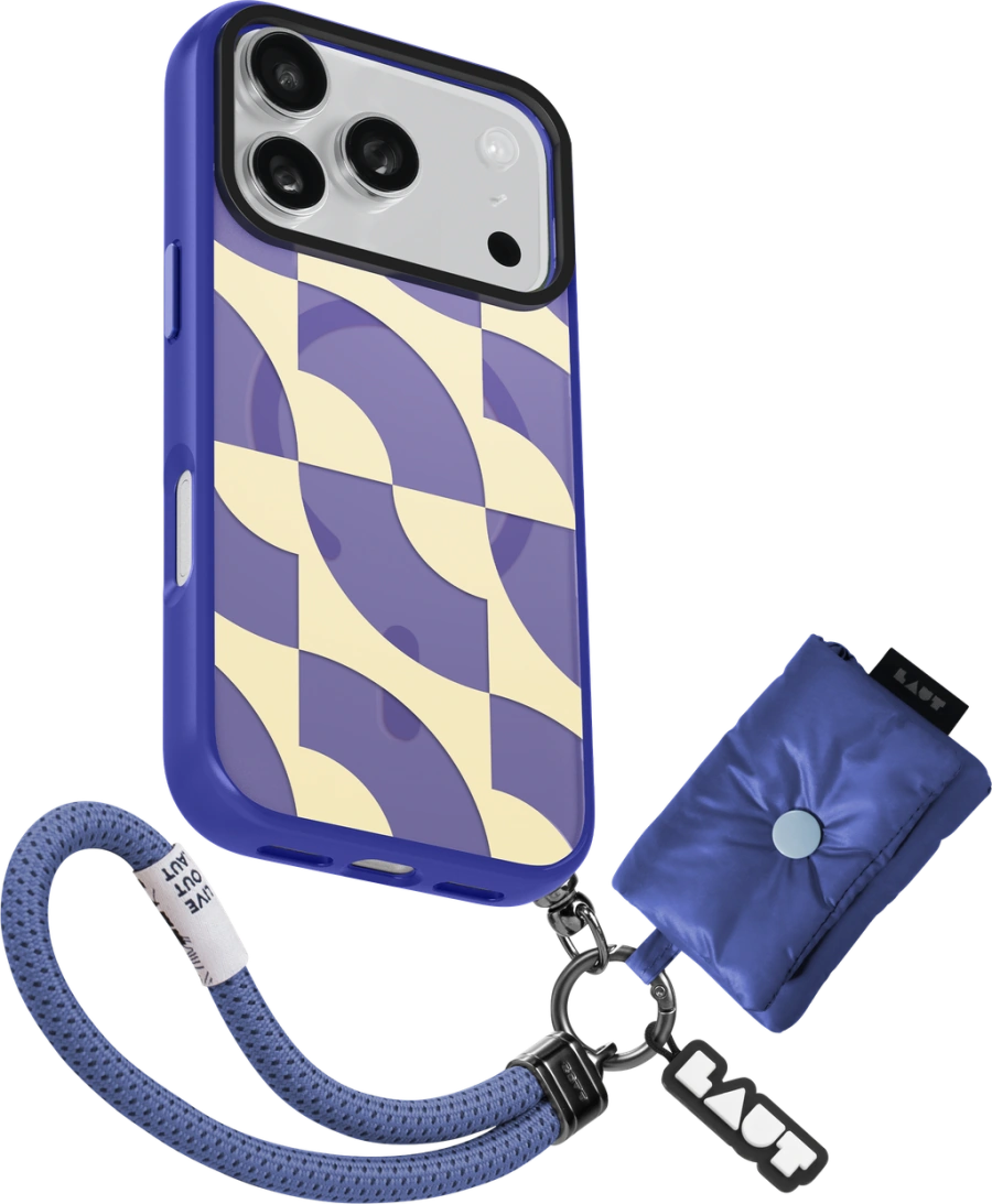 Чехол LAUT KEYKO POP case for iPhone 17 Pro - Indigo Tide (L_IP25B_KP_BL)