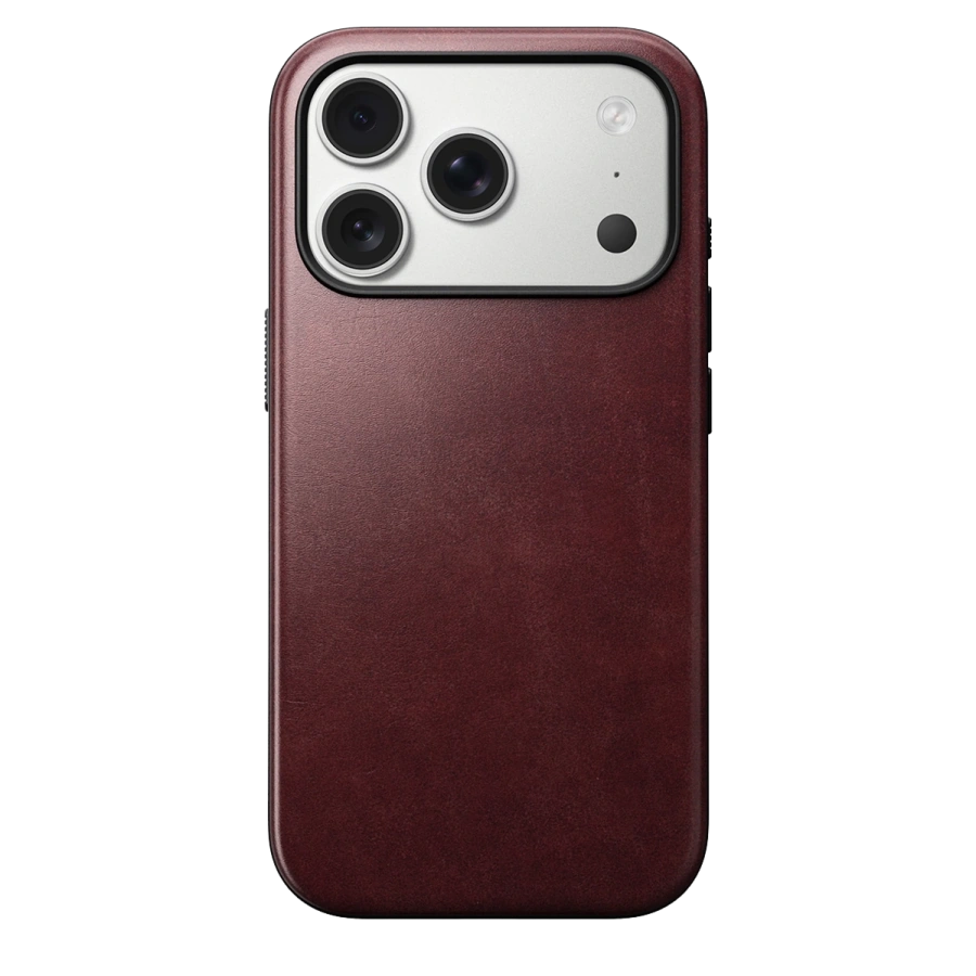 Чохол Nomad Modern Horween Leather Case for iPhone 17 Pro - Limited Edition: Burgundy Chromexcel (NM011857858)