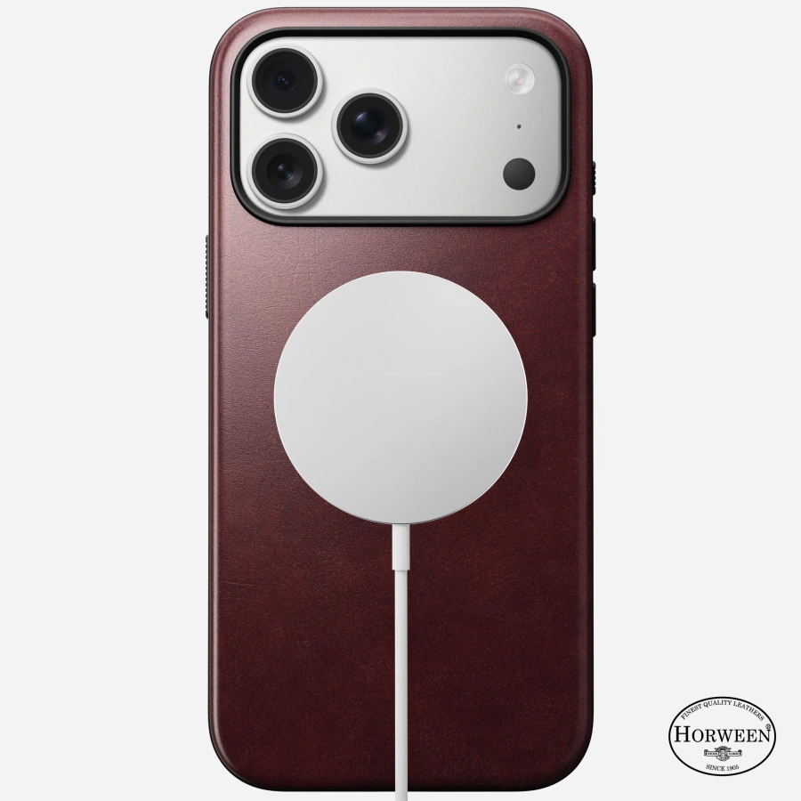 Чехол Nomad Modern Horween Leather Case for iPhone 17 Pro Max - Limited Edition: Burgundy Chromexcel (NM011840858)