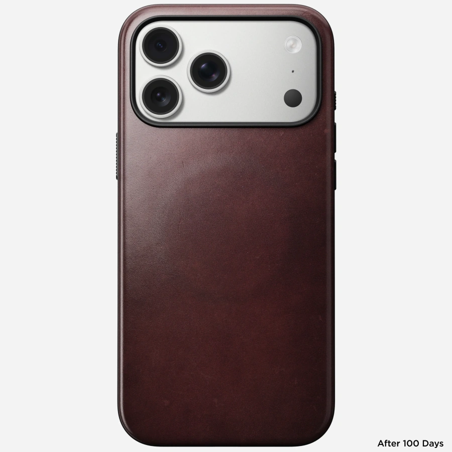 Чехол Nomad Modern Horween Leather Case for iPhone 17 Pro Max - Limited Edition: Burgundy Chromexcel (NM011840858)