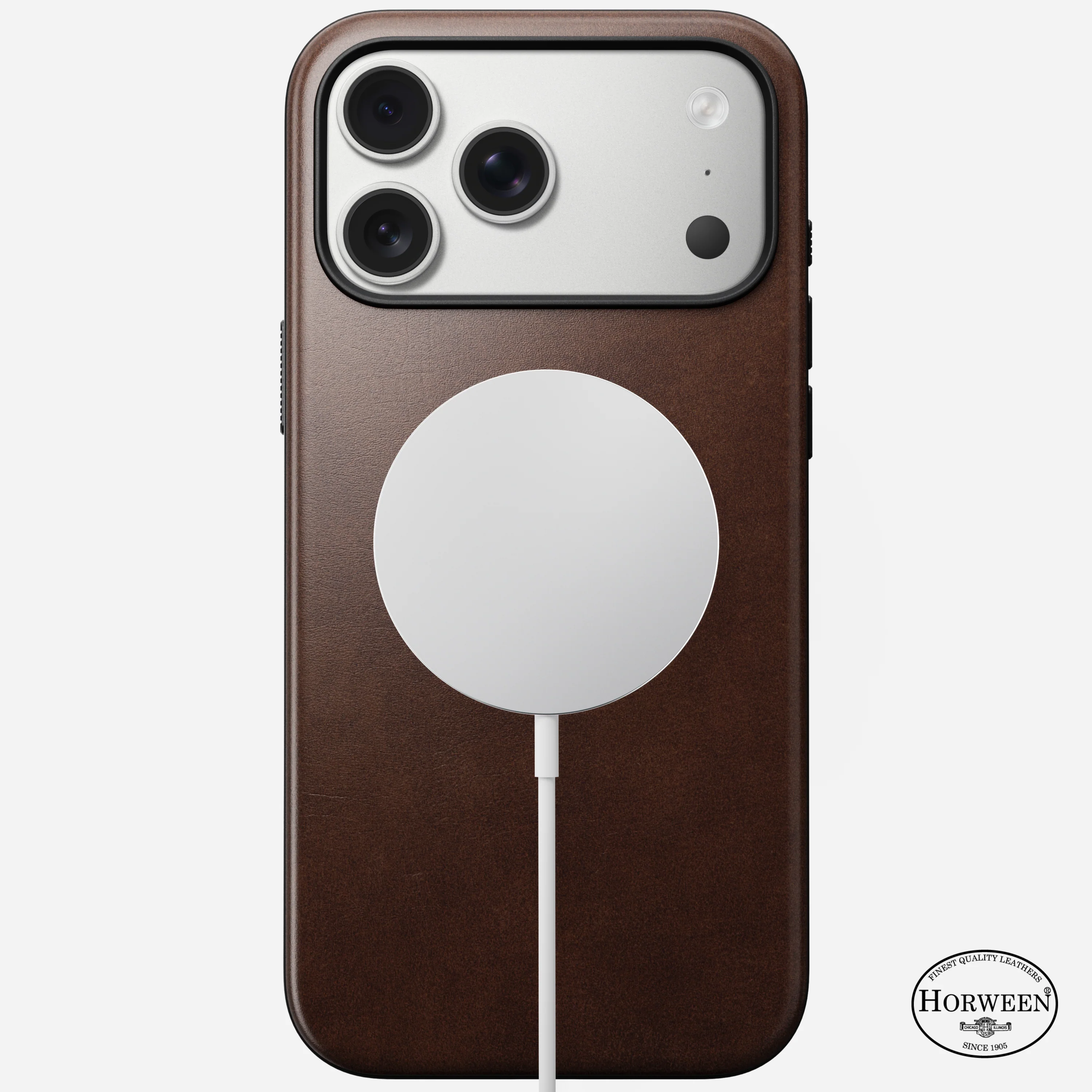 Чехол Nomad Modern Horween Leather Case for iPhone 17 Pro Max - Rustic Brown (NM014247858)