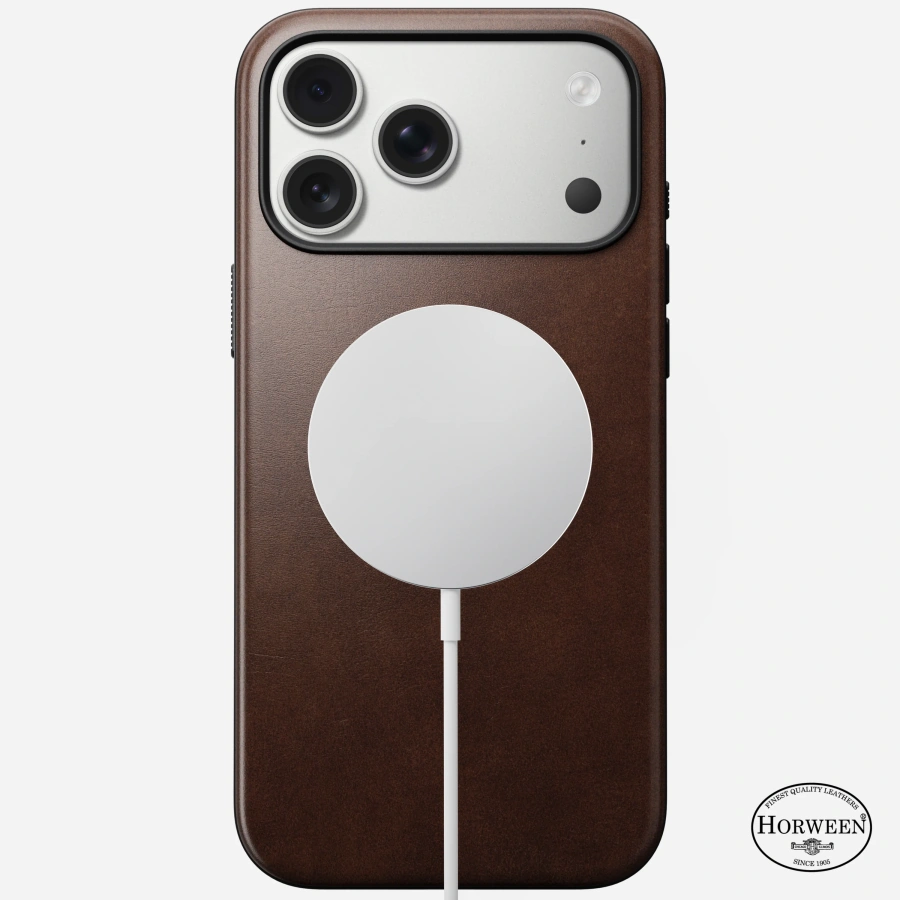 Чохол Nomad Modern Horween Leather Case for iPhone 17 Pro Max - Rustic Brown (NM014247858)