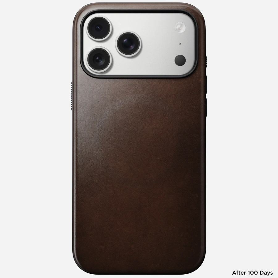 Чохол Nomad Modern Horween Leather Case for iPhone 17 Pro Max - Rustic Brown (NM014247858)