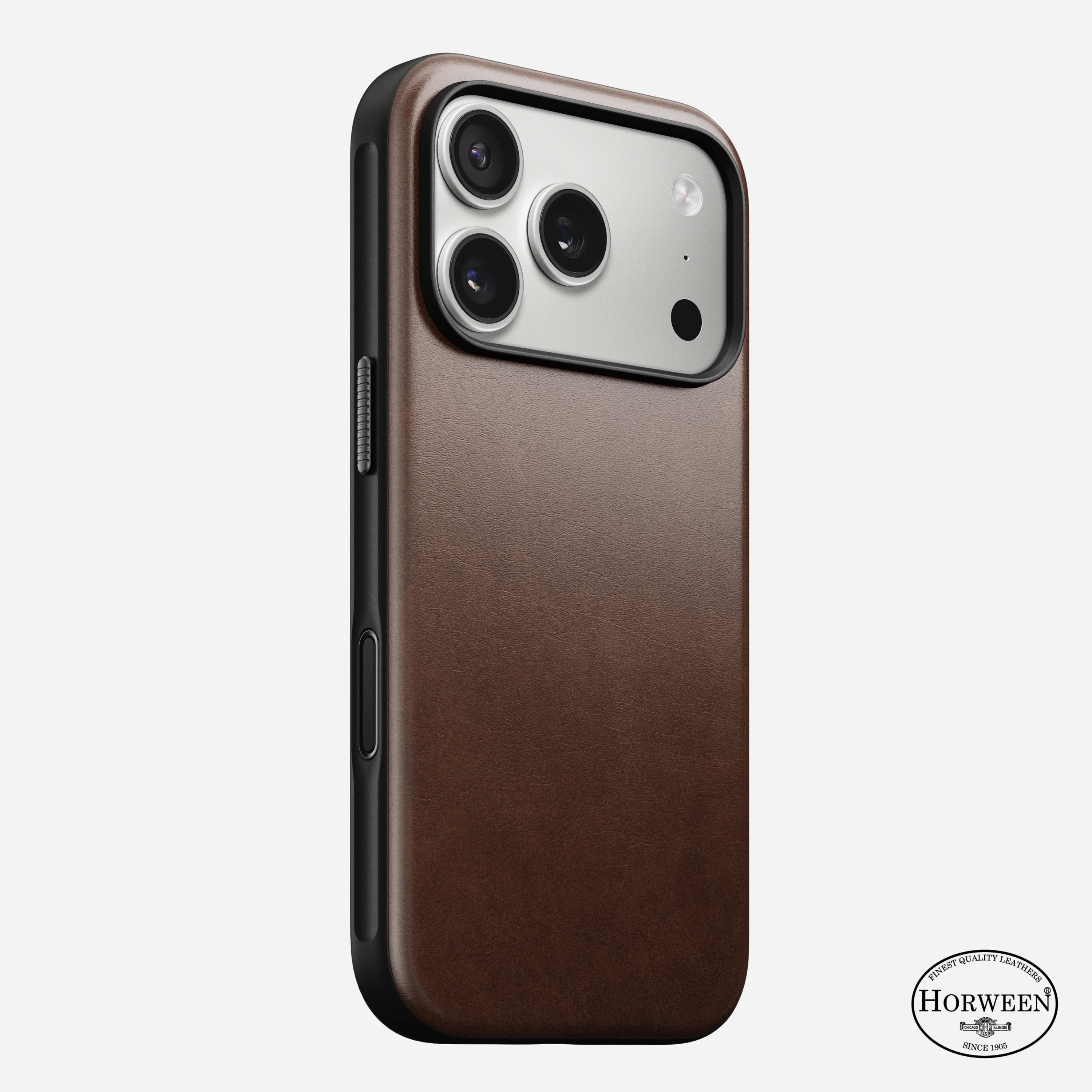 Чехол Nomad Modern Horween Leather Case for iPhone 17 Pro - Rustic Brown (NM014292858)