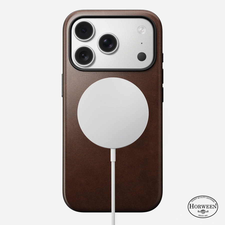 Чохол Nomad Modern Horween Leather Case for iPhone 17 Pro - Rustic Brown (NM014292858)