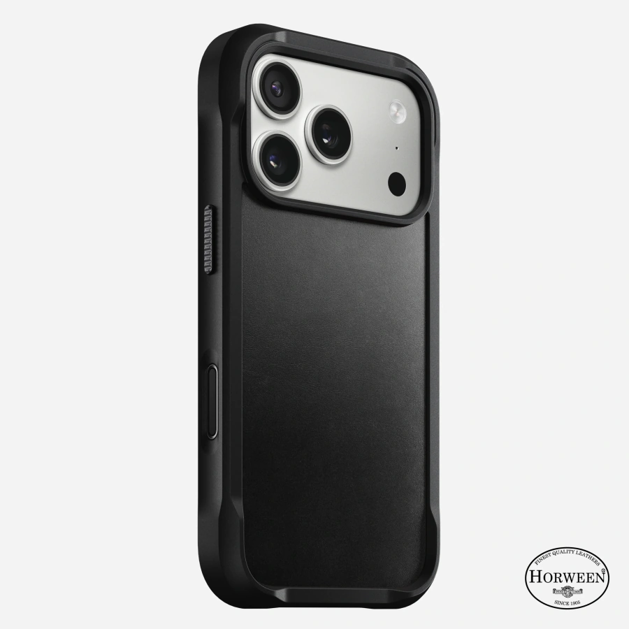 Чехол Nomad Rugged Horween Leather Case for iPhone 17 Pro - Black (NM011802858)