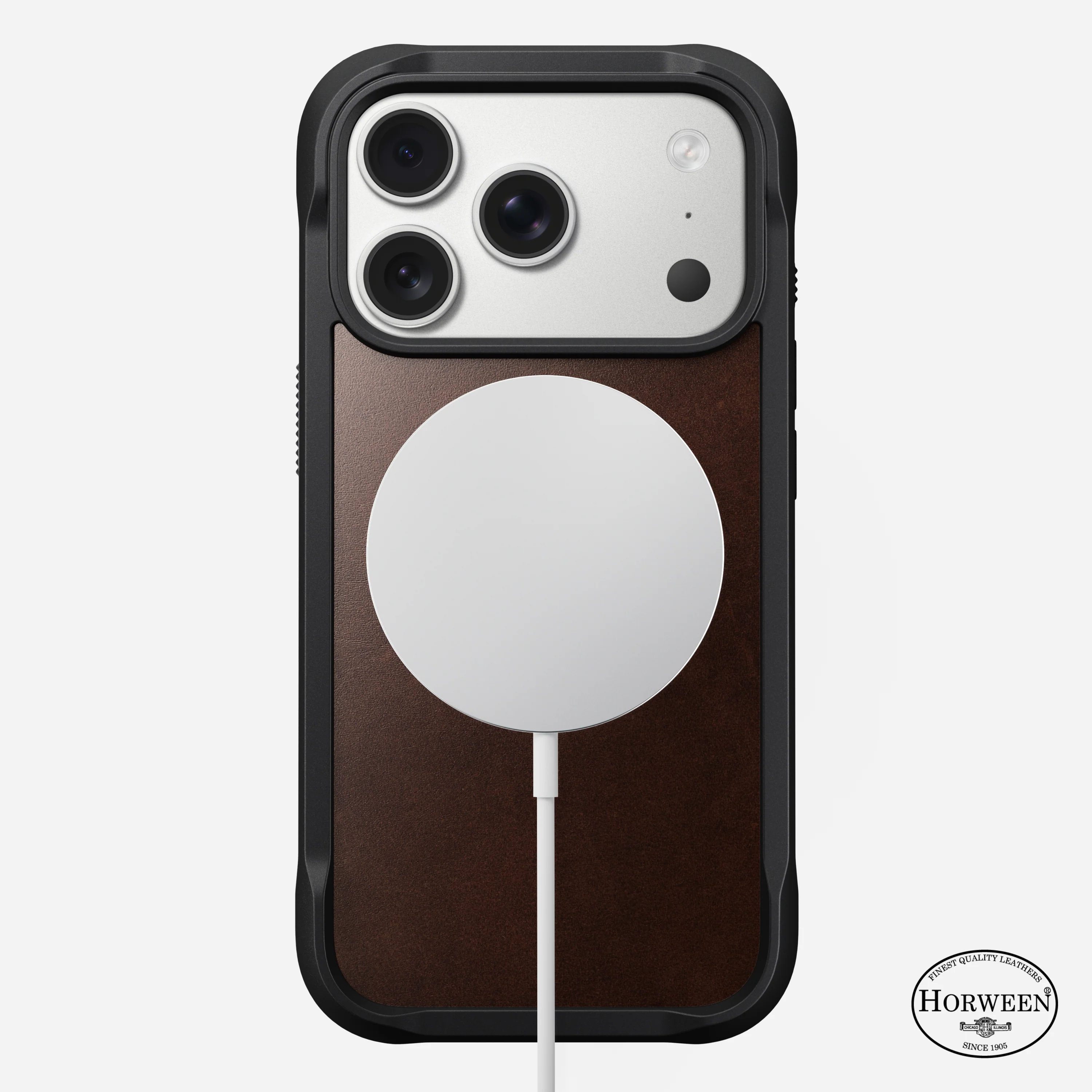 Чехол Nomad Rugged Horween Leather Case for iPhone 17 Pro - Rustic Brown (NM011819858)