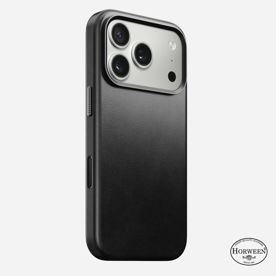 Чехол Nomad Traditional Horween Leather Case for iPhone 17 Pro - Black (NM011963858)
