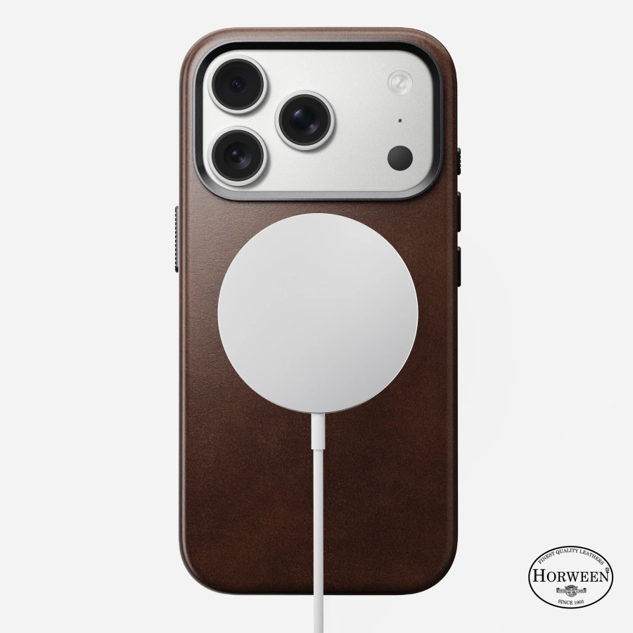 Чехол Nomad Traditional Horween Leather Case for iPhone 17 Pro - Rustic Brown (NM011970858)