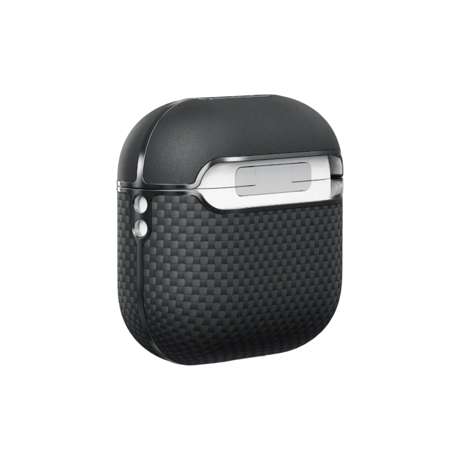 Чохол Pitaka MagEZ Aramid Fiber Case AirPods 4 - 1500D Black/Grey [Plain] (APM2404)