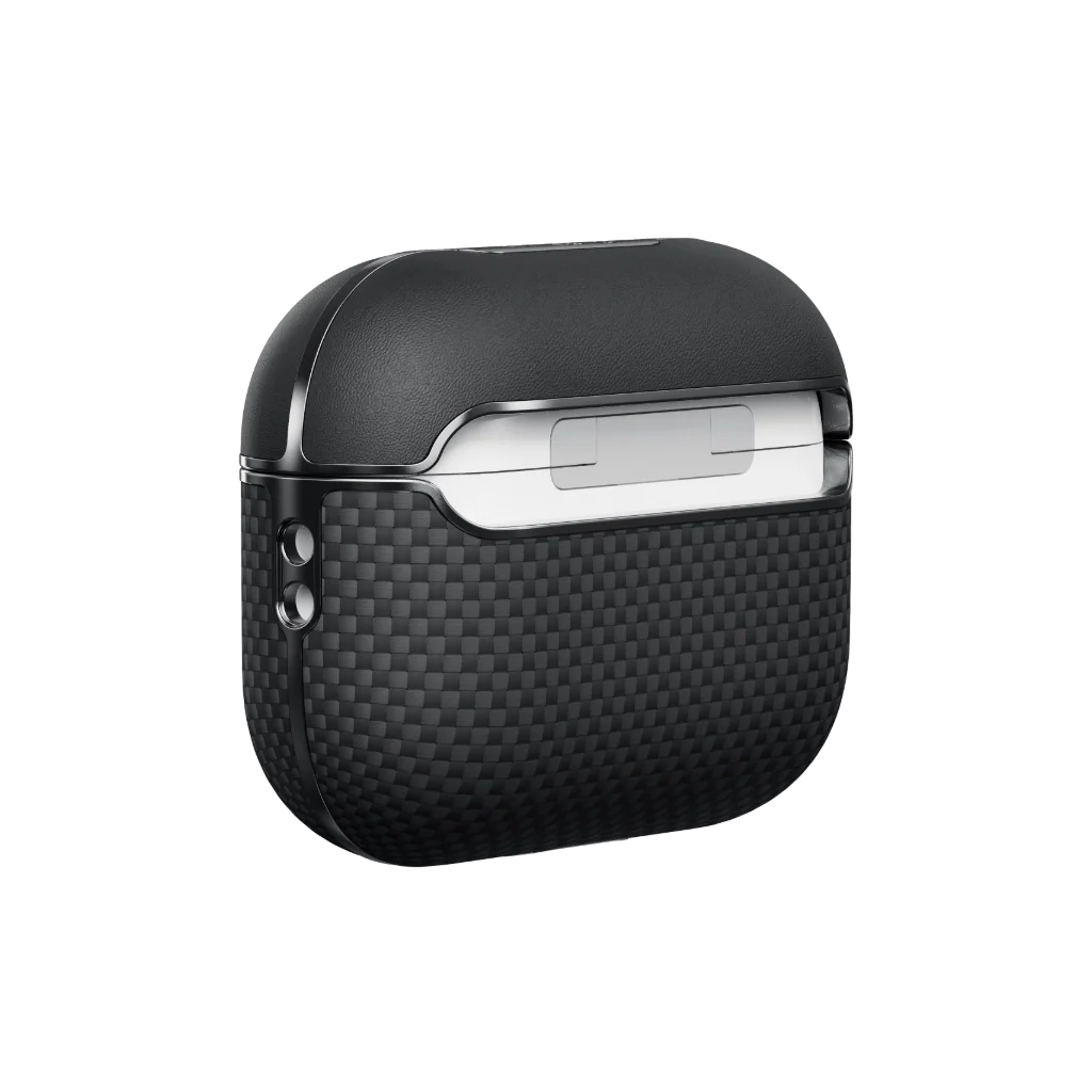 Чехол Pitaka MagEZ Aramid Fiber Case AirPods Pro 2 - 1500D Black/Grey [Plain] (APM2401)