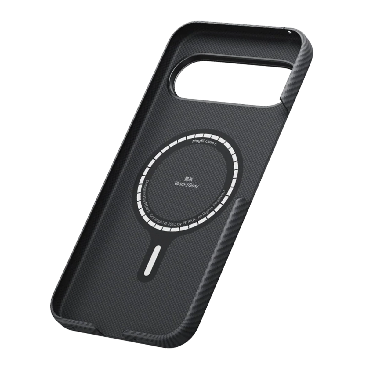 Чохол Pitaka Ultra-Slim Case for Google Pixel 10/10 Pro - 600D Black/Grey [Twill] (GPB2501)